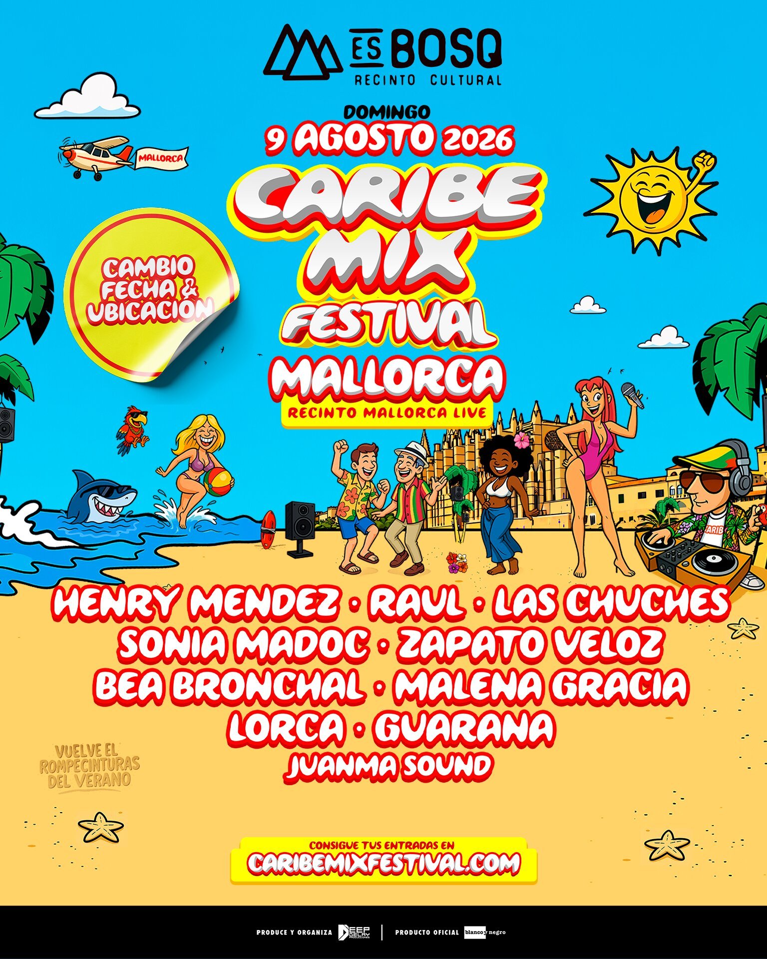Cartel Caribe Mix Mallorca 2026